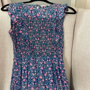 Banjanan Iris dress size S blue pink lightly worn